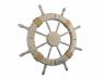 Wooden Rustic Decorative Ship Wheel 30 - 4
