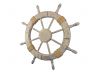 Wooden Rustic Decorative Ship Wheel 30 - 1