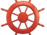 Red Decorative Ship Wheel 24 - 4