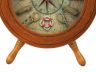 Wooden Ship Wheel Knot Faced Clock 12 - 1