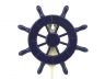 Dark Blue Decorative Ship Wheel with Hook 8 - 4