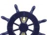 Dark Blue Decorative Ship Wheel with Hook 8 - 1