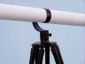 Floor Standing Oil-Rubbed Bronze-White Leather With Black Stand Galileo Telescope 65 - 8