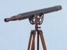Floor Standing Bronzed With Leather Anchormaster Telescope 65 - 4