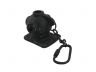 Rustic Black Cast Iron Diver Helmet Key Chain 5 - 2