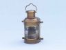 Antique Brass Masthead Oil Lamp 14 - 1