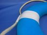 Vibrant Light Blue Decorative Lifering with White Bands 20 - 8