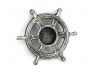 Antique Silver Cast Iron Ship Wheel Decorative Tealight Holder 5.5 - 3