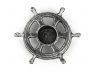 Antique Silver Cast Iron Ship Wheel Decorative Tealight Holder 5.5 - 1