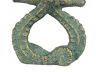 Antique Bronze Cast Iron Seahorse Napkin Ring 3 - Set of 2 - 4