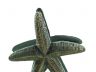 Antique Bronze Cast Iron Starfish Napkin Holder 6 - 1