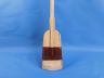 Wooden Rustic Manhattan Beach Decorative Squared Rowing Boat Oar with Hooks 50 - 3