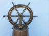 Antique Brass Hanging Ship Wheel Bell 18 - 3