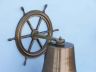 Antique Brass Hanging Ship Wheel Bell 18 - 4