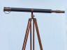 Floor Standing Antique Copper With Leather Galileo Telescope 65 - 12