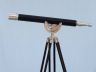 Floor Standing Brushed Nickel With Leather Anchormaster Telescope 50 - 4