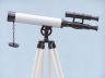 Floor Standing Oil Rubbed Bronze with White Leather Griffith Astro Telescope 50 - 7