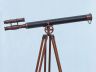 Floor Standing Bronzed With Leather Griffith Astro Telescope 65 - 2