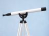 Floor Standing Oil-Rubbed Bronze-White Leather Anchormaster Telescope 50 - 9