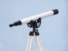 Floor Standing Oil-Rubbed Bronze-White Leather Anchormaster Telescope 50 - 1