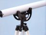 Floor Standing Oil-Rubbed Bronze-White Leather Anchormaster Telescope 50 - 3