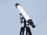 Floor Standing Oil-Rubbed Bronze-White Leather With Black Stand Anchormaster Telescope 50 - 6