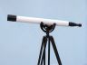 Floor Standing Oil-Rubbed Bronze-White Leather With Black Stand Anchormaster Telescope 50 - 1