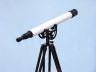 Floor Standing Oil-Rubbed Bronze-White Leather With Black Stand Anchormaster Telescope 50 - 5