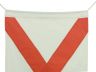 Letter V Cloth Nautical Alphabet Flag Decoration 20 - 6