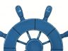 Rustic All Light Blue Decorative Ship Wheel 9 - 3