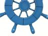 Rustic All Light Blue Decorative Ship Wheel 9 - 1