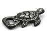 Antique Silver Cast Iron Turtle Bottle Opener 4.5 - 1
