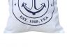 Decorative White Hampton Nautical with Anchor Throw Pillow 16 - 4
