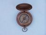 Antique Copper Captains Push Button Compass 3 - 1