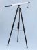 Floor Standing Oil-Rubbed Bronze-White Leather with Black Stand Harbor Master Telescope 60 - 8