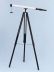 Floor Standing Oil-Rubbed Bronze-White Leather with Black Stand Harbor Master Telescope 60 - 7