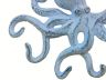 Rustic Dark Blue Whitewashed Cast Iron Octopus Hook 11 - 2