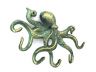 Antique Bronze Cast Iron Octopus Hook 11 - 2