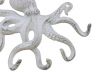 Rustic Whitewashed Cast Iron Octopus Hook 11 - 3
