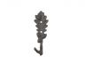 Cast Iron Oak Tree Leaf with Acorns Decorative Metal Tree Branch Hook 6.5 - 2