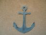 Wooden Rustic Ocean Blue Wall Mounted Anchor Decoration 30 - 7