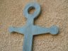 Wooden Rustic Ocean Blue Wall Mounted Anchor Decoration 30 - 3