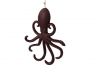 Rustic Red Cast Iron Wall Mounted Octopus Hooks 7 - 1
