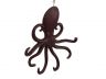 Rustic Red Cast Iron Wall Mounted Octopus Hooks 7 - 2