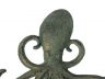 Antique Seaworn Bronze Cast Iron Wall Mounted Octopus Hooks 7 - 5