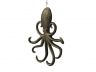 Rustic Gold Cast Iron Wall Mounted Octopus Hooks 7 - 1
