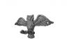 Rustic Silver Cast Iron Flying Owl Decorative Metal Talons Wall Hooks 6 - 2