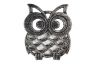 Rustic Silver Cast Iron Owl Trivet 8 - 3