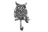 Rustic Silver Cast Iron Owl Hook 6 - 2