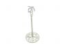 Whitewashed Cast Iron Palm Tree Extra Toilet Paper Stand 17 - 3